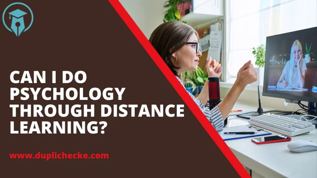 Can I do psychology through distance learning?