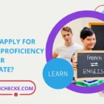 How to apply for English proficiency letter or certificate?