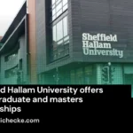 Sheffield Hallam University offers undergraduate and masters scholarships