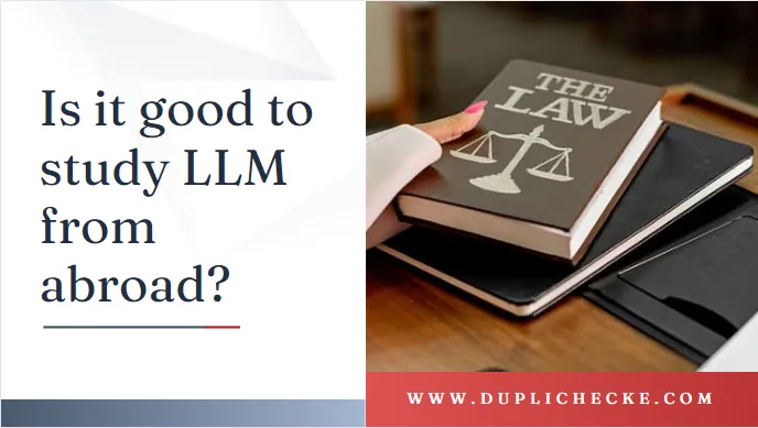 Is it good to study LLM from abroad?