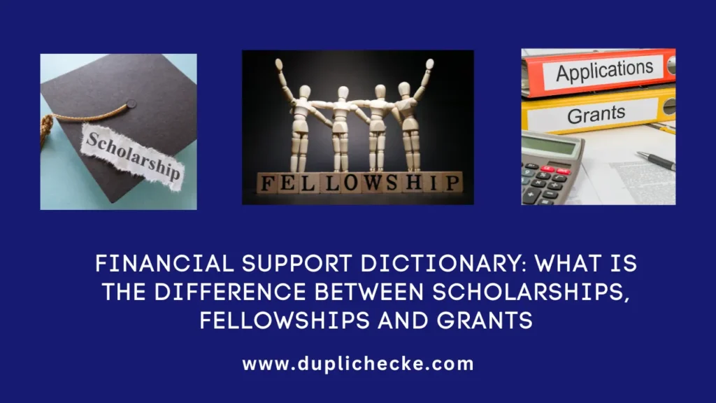 Financial support dictionary: what is the difference between scholarships, fellowships and grants