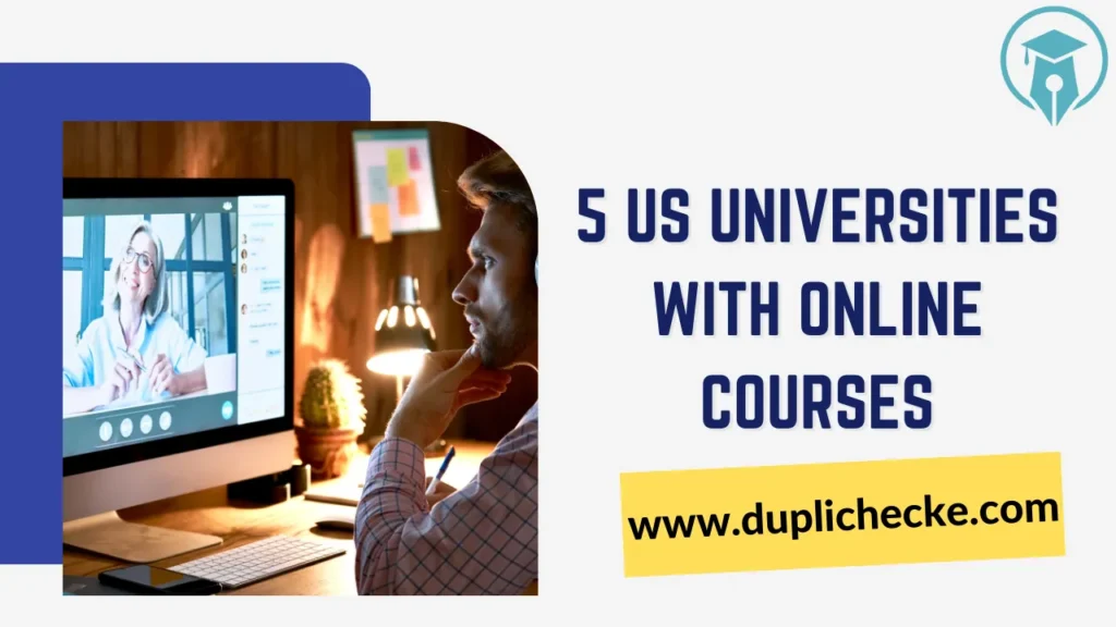 5 US universities with online courses