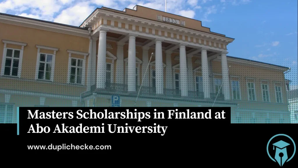 Masters Scholarships in Finland at Abo Akademi University