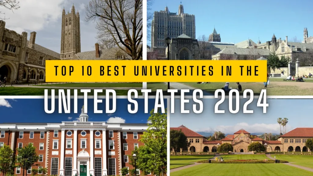 Top 10 best universities in the United States 2024