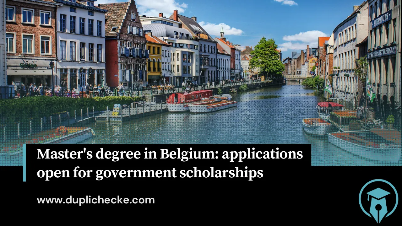Master's degree in Belgium: applications open for government scholarships